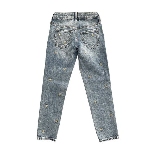 Gap Flower Embroidered Girlfriend Jeans 7 - Picture 5 of 5